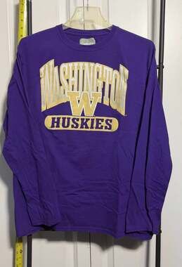 Captivating Washington Huskies Long Sleeve T-Shirt Purple